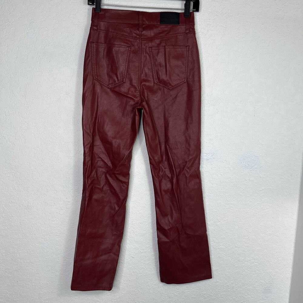 Pistola Lennon Coated High Rise cropped boot carmine color size 25 faux leather - Picture 6 of 9